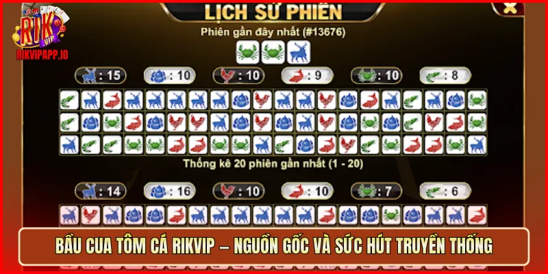 Bầu Cua Tôm Cá Rikvip — nguồn gốc và sức hút truyền thống