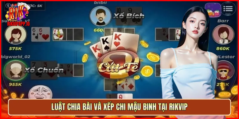 Luật chia bài và xếp chi Mậu Binh tại Rikvip
