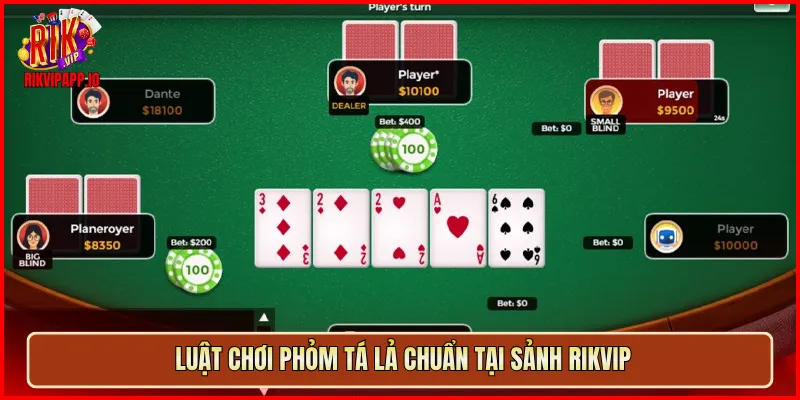 Luật chơi Phỏm Tá Lả chuẩn tại sảnh Rikvip