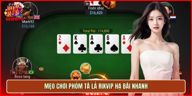 Mẹo chơi Phỏm Tá Lả Rikvip hạ bài nhanh
