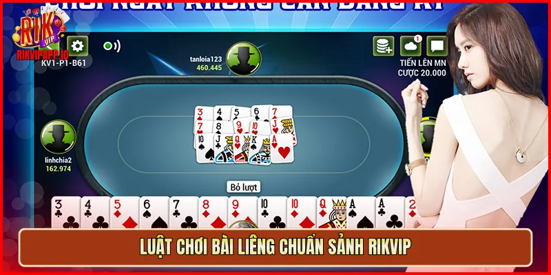 Luật chơi Bài Liêng chuẩn sảnh Rikvip