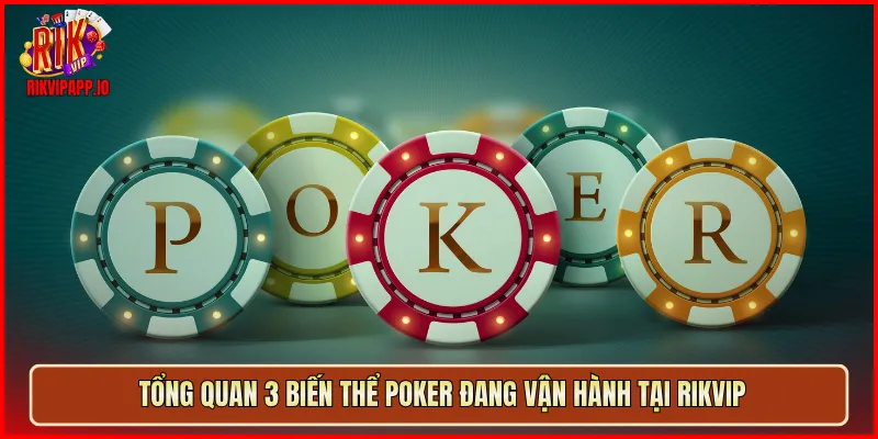 Tổng quan 3 biến thể Poker đang vận hành tại Rikvip